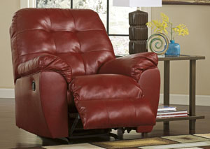 Alliston DuraBlend Salsa Rocker Recliner,Signature Design by Ashley