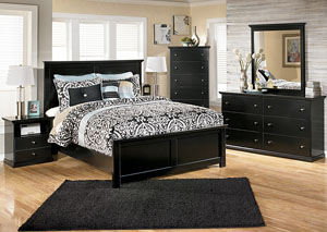 Maribel King Panel Bed, Dresser & Mirror