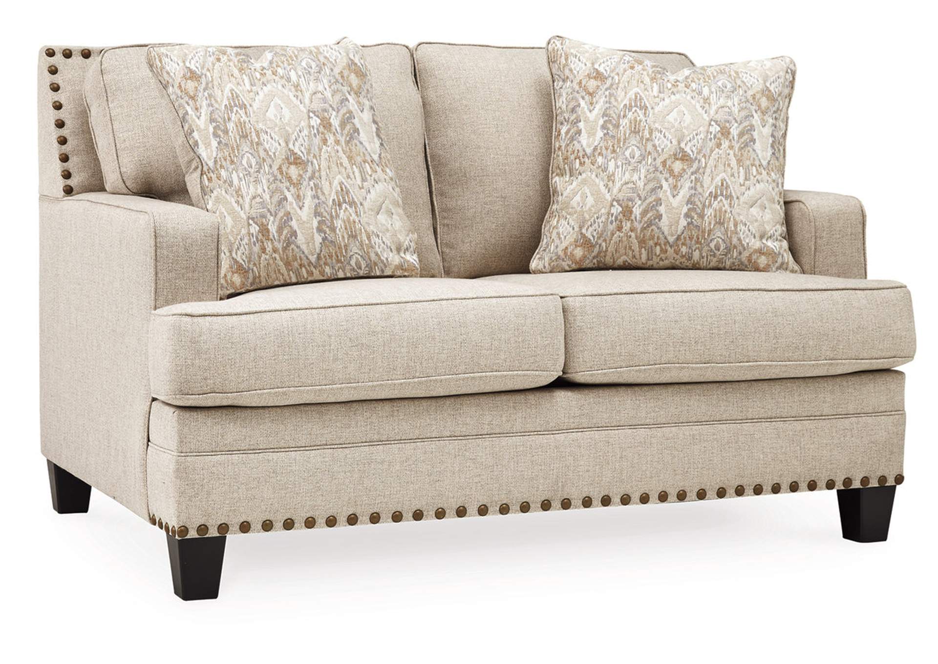 Claredon Brown/Beige Loveseat,Benchcraft