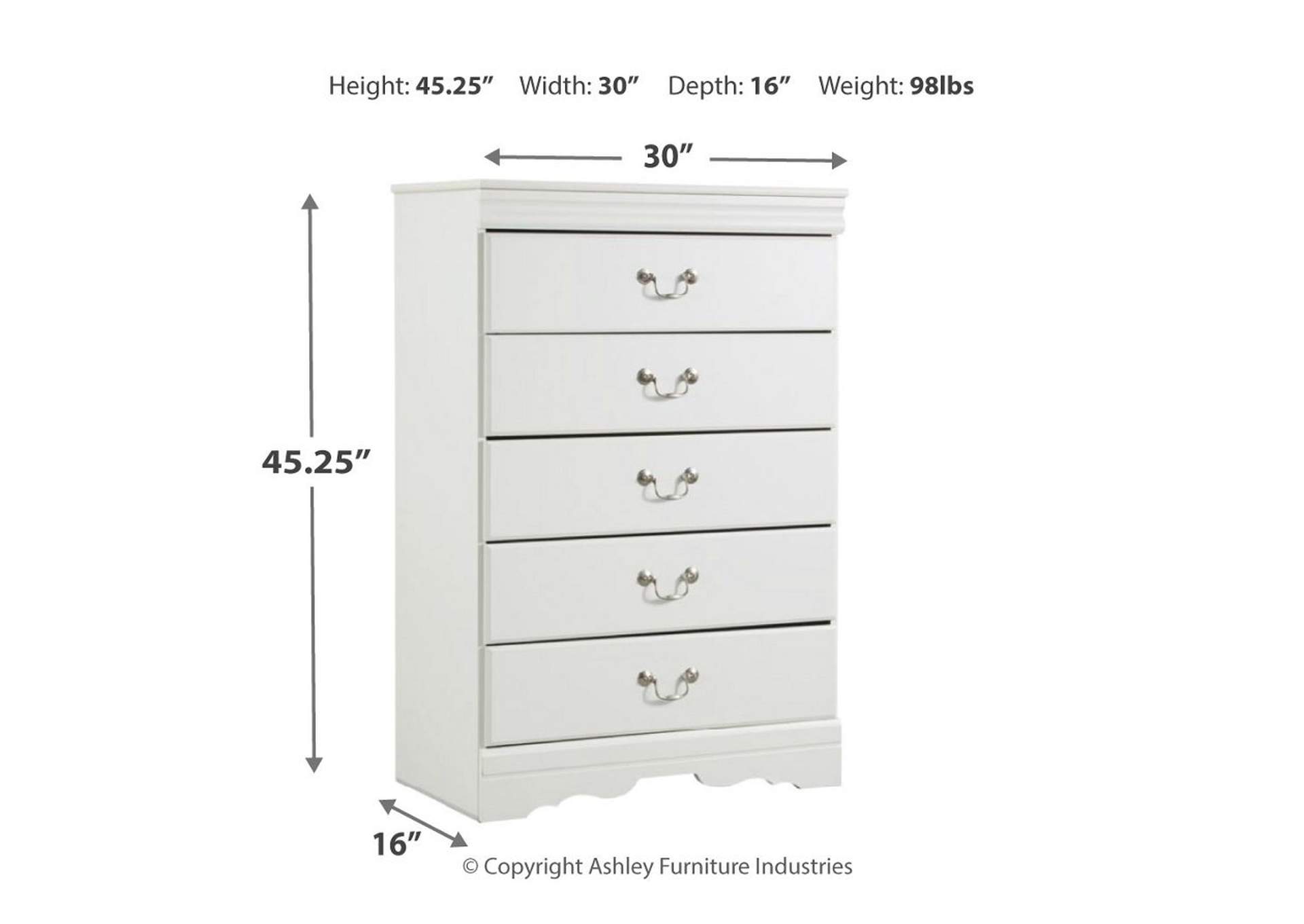 Anarasia Chest of Drawers,Signature Design By Ashley