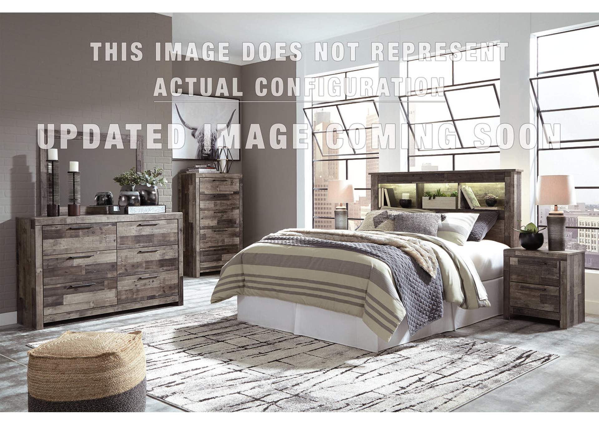 Derekson Twin Panel Bed with 2 Storage Drawers,Benchcraft
