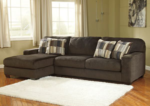 Westen Chocolate Left Arm Facing Chaise End Sectional,Benchcraft