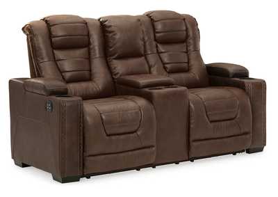 Image for Owner's Box Power Reclining Loveseat with Console