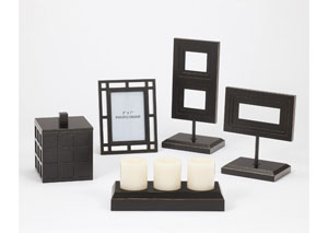 Black Deidra 5-Piece Accessory Set