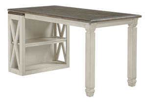 Bolanburg Two-tone Bookcase Desk Return