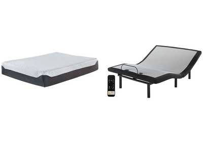 Image for 12 Inch Chime Elite Queen Adjustable Base with Mattress